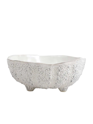 Vietri Acquatico Sea Urchin Small Bowl - White