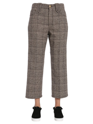 Marc Jacobs Cropped Checked Plaid Pants