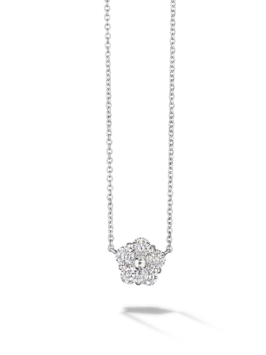 Anzia Flower Diamond Necklace - Small