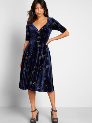 Modcloth X Collectif Vixen Match Velvet Dress