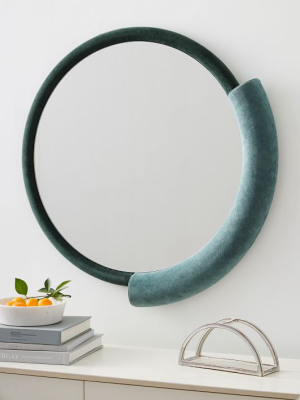 Fabric Wrapped Mirror