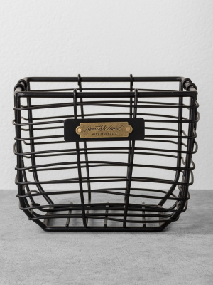 Wire Storage Basket Black - Hearth & Hand™ With Magnolia