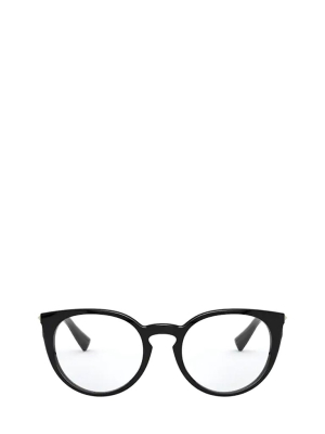 Valentino Eyewear Round Cat Eye Frame Glasses