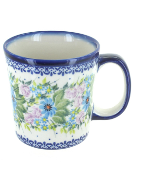 Blue Rose Polish Pottery Lavender Meadow Coffee Mug