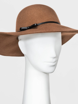 Women's Felt Floppy Hat - A New Day™ Brown One Size