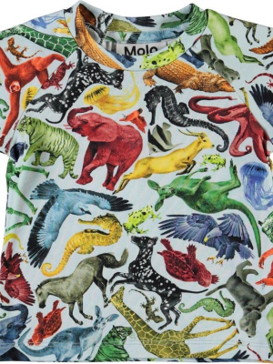 Molo Emmett T-shirt - Colourful Animals