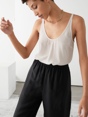 Relaxed Silk Crepe Top