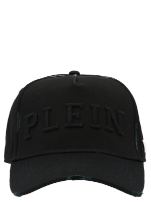 Philipp Plein Logo Embroidered Baseball Cap