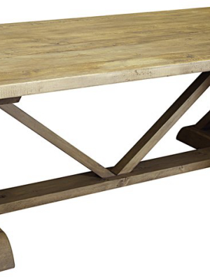 Reclaimed Lumber X-dining Table