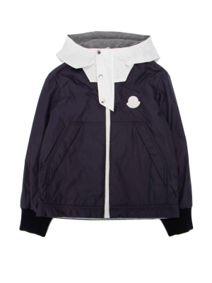 Moncler Enfant Logo Patch Two-tone Jacket