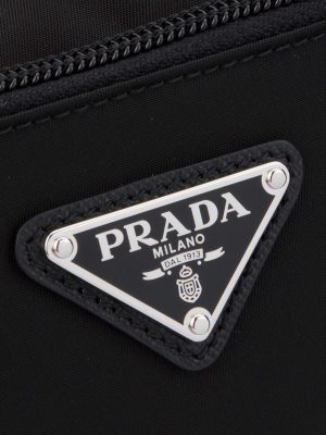 Prada Logo Plaque Toiletry Bag