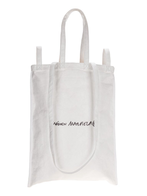 Mm6 Maison Margiela Logo Printed Tote Bag