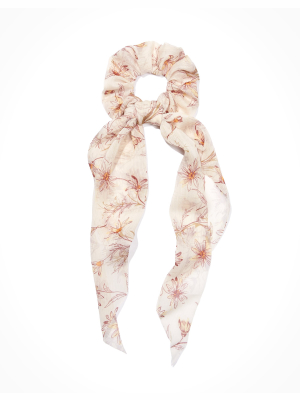 Aeo Floral Bow Scrunchie