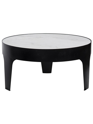 Noir Cylinder Round Coffee Table