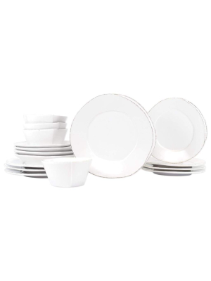 Vietri Lastra Sixteen-piece Place Setting - Available In 6 Colors