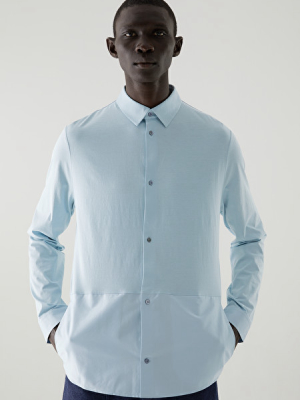 Organic Cotton Contrast Panel Shirt