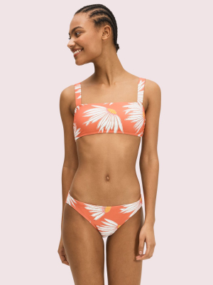 Falling Flower Square Neck Bikini Top