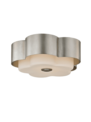 Allure 1lt Ceiling Flush Silver Leaf