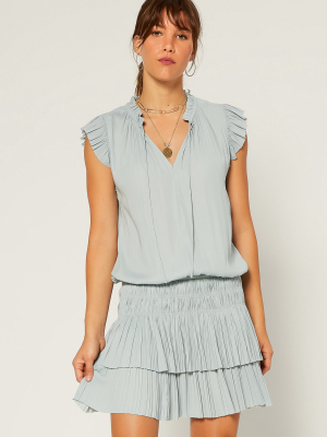 Maude Pleated Skirt Mini Dress