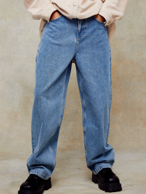 Mid Blue Baggy Jeans