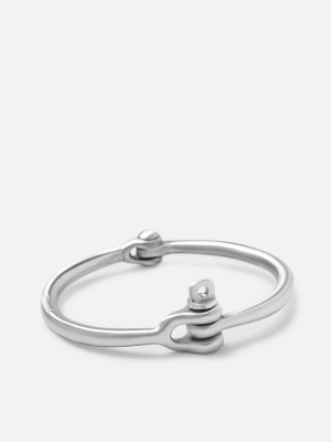 Reeve Cuff, Brushed Sterling Silver