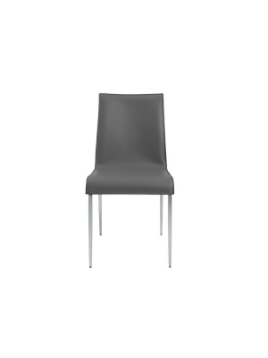 Set Of Two Cam Side Chairs In Grey