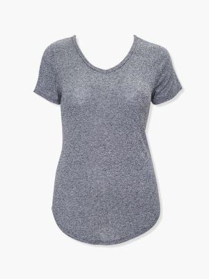 Plus Size Curved-hem Tee