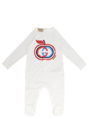 Gucci Kids Gg Apple Print Three-piece Set