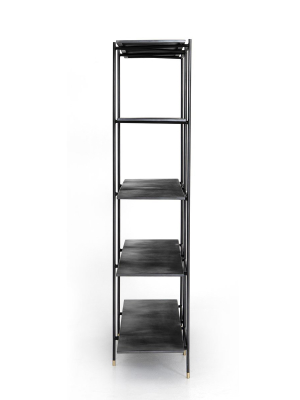 Vito Bookshelf- Distressed Iron