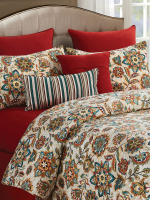 C&f Home Fiona Vintage Jacobean Floral Quilt Mini Set