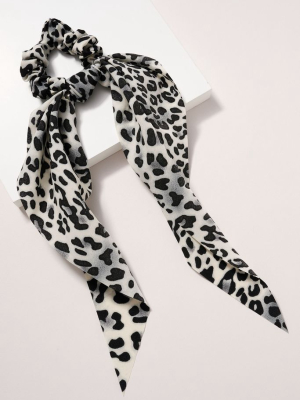 Animal Print Scarf Pony