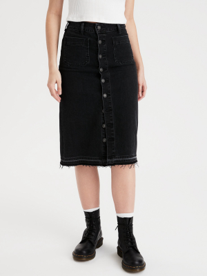 Ae Super High-waisted Midi Skirt