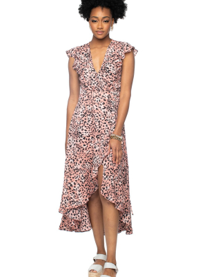 Buddylove Drew Wrapped Maxi Dress - Kitty