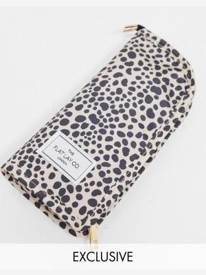 The Flat Lay Co. X Asos Exclusive Standing Brush Case - Cheetah Print