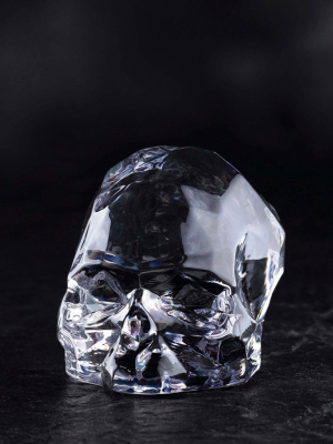 Memento Mori Faceted Skull Clear Large