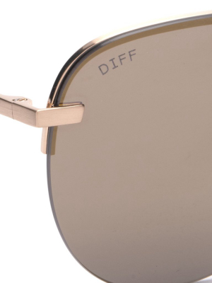 Tahoe - Brushed Gold + Gold Mirror Sunglasses