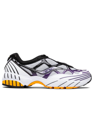 Saucony Grid Web - White/purple/yellow