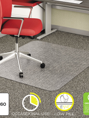 3'10"x5' Rectangle Solid Office Chair Mat Clear - Deflecto