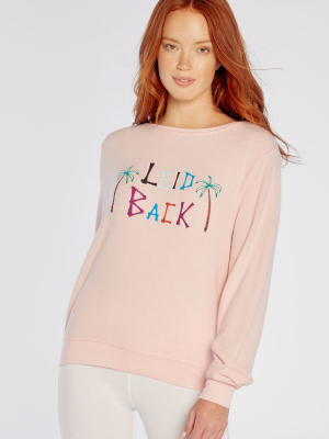 Leid Back Baggy Beach Jumper | Crystal Rose