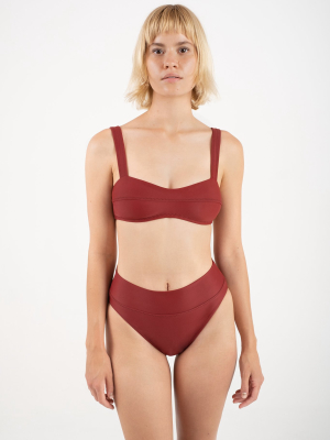 Lou Bandeau In Garnet