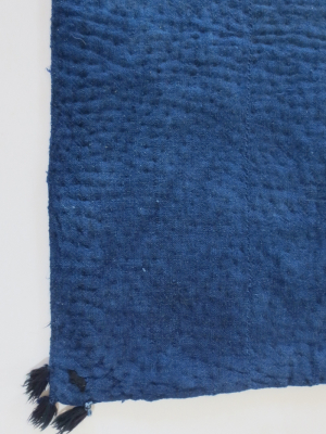 Amadi Carpets Vintage Indigo Blue Shepherd's Blanket