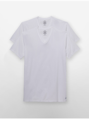 Cotton Stretch 2-pack V-neck T-shirt