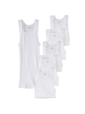 Hanes Premium Men's 6pk Comfort Tank - White S