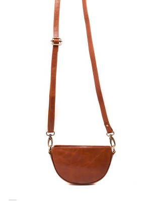 Brown Half Moon Bag