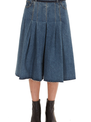 Maison Margiela Wide Leg Denim Shorts