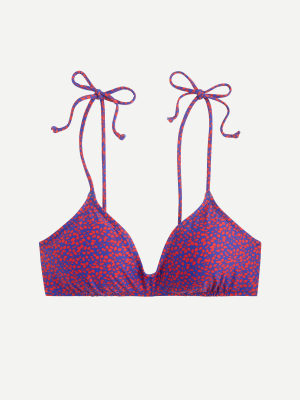 Tie-shoulder French Bikini Top In Liberty® Glenjade Floral