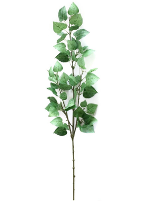 Sullivans Artificial Aspen Leaf Stem 40.5"h Green