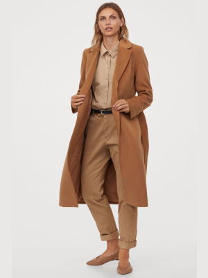 Tie Belt Coat