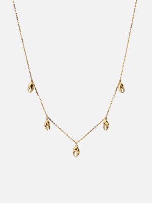 Lobster Charm Necklace, Gold Vermeil