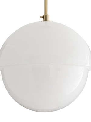 Underwood Pendant Pale Brass